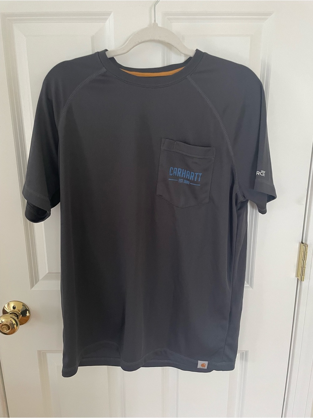 Carhartt Men’s Charcoal Short-Sleeve Pocket Performance Tee